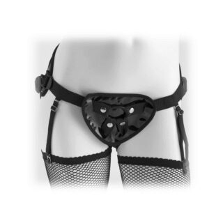 Трусики со шнуровкой Garter Belt Harness PipeDream, черные