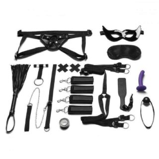 Универсальный набор для БДСМ Lux Fetish Everything You Need Bondage In A Box 12 Piece Bedspreader Set