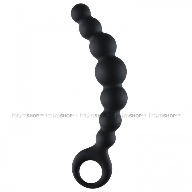 Анальная цепочка Lola Toys Back Door Flexible Wand, черная