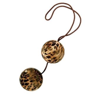 Вагинальные шарики The Leopard Duotone Balls леопардовые