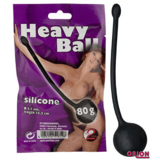 Вагинальный шарик Heavy Ball 80гр черный