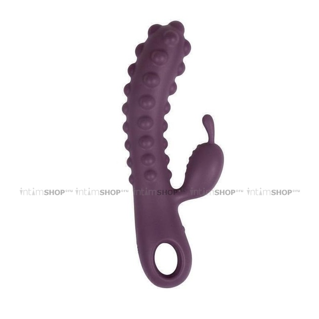 Вибромассажер Kokos Smon №1 с рельефными бугорками, фиолетовый