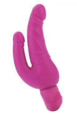 Вибромассажер Power Stud Over & Under Dongs California Exotic Novelties розовый