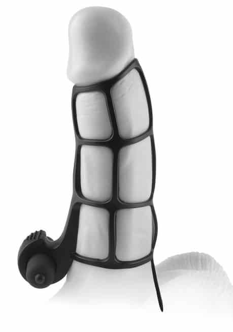 Вибронасадка Fantasy X-tensions Deluxe Silicone Power Cage, черная