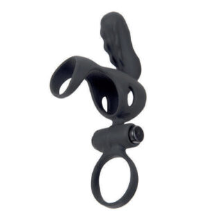 Вибронасадка Adrien Lastic Spartacus Ring & Penis Sheath с клиторальной стимуляцией