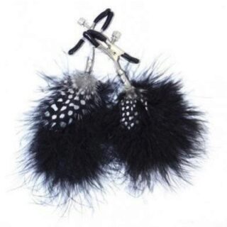 Зажимы на соски Feather Nipple Clamps, чёрный
