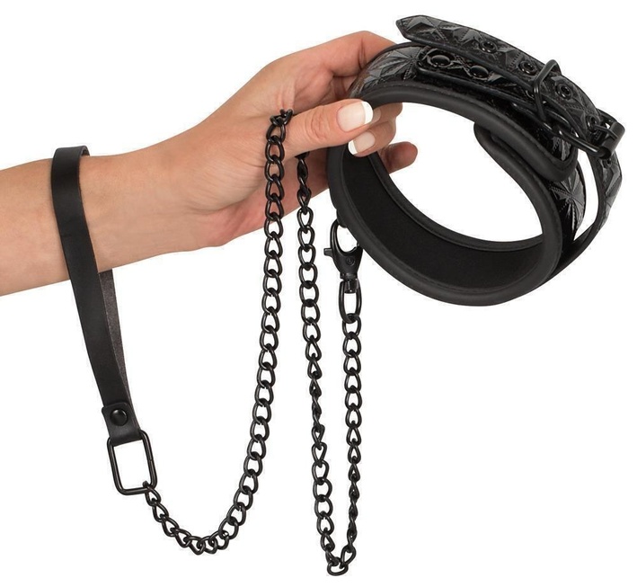 Ошейник и поводок с геометрическим узором ORION Collar with Leash