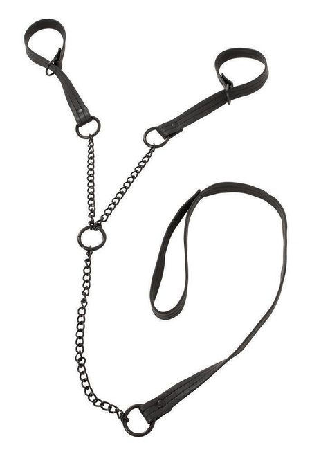 Наручники с поводком ORION Bad Kitty Handcuffs Leash от IntimShop