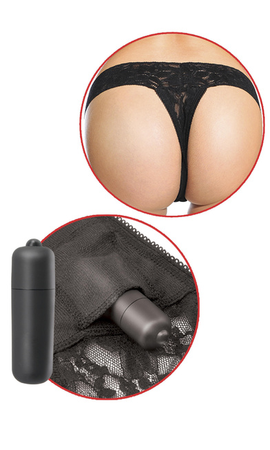Вибропуля-вкладка Pipedream Hanky Spank Me Plus Size Vibrating Panties