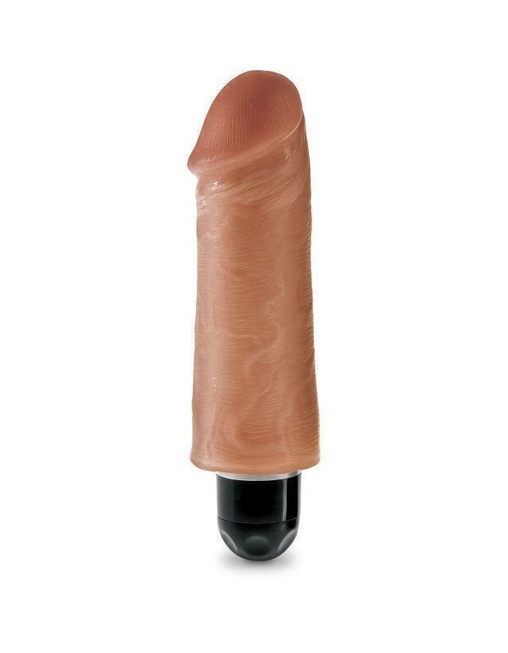 Вибромассажер Pipedream King Cock 5" Vibrating Stiffy Tan, загорелый