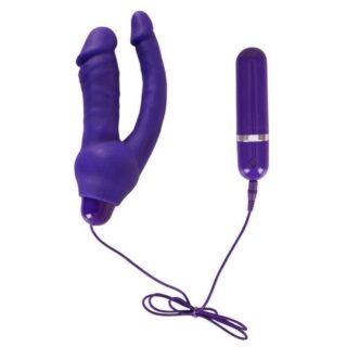 Анально-вагинальный вибромассажер ORION Double Pleasure Vibe, фиолетовый