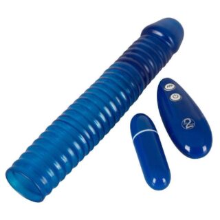 Вибронасадка удлиняющая на пенис You2Toys Vibro-Penis Sleeve, синяя