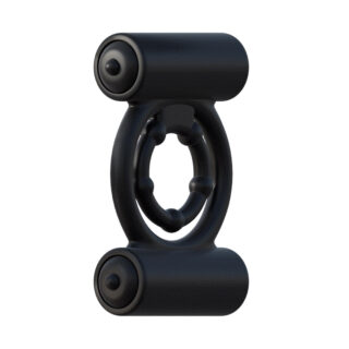 Двойное эрекционное виброкольцо Pipedream Fantasy C-Ringz Extreme Double Trouble - Black