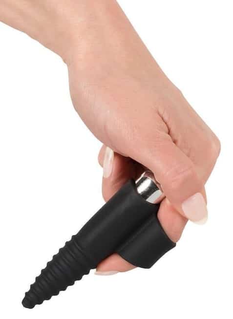 Вибронасадка на палец ORION Finger Vibrator by Black Velvets с винтовым наконечником