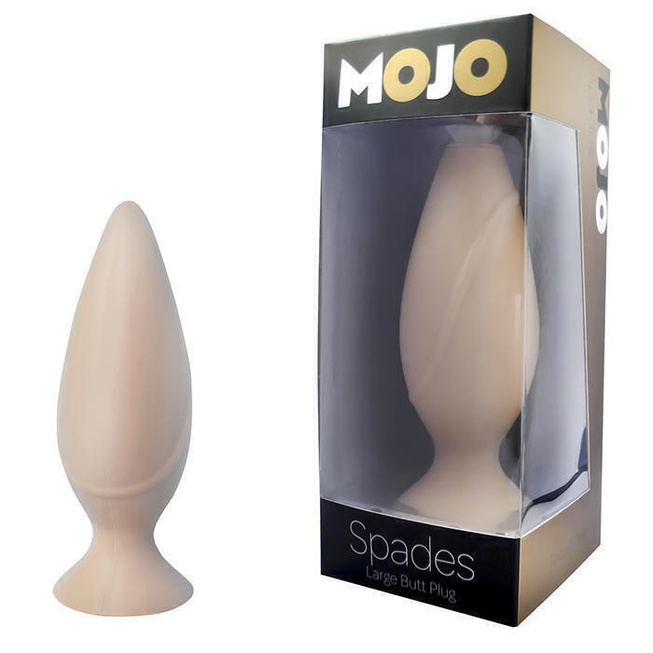 Анальная пробка на присоске Gopaldas Mojo Spades S, телесная