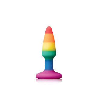 Анальная пробка NS Novelties Colours Pride Edition Pleasure маленькая конус, радуга