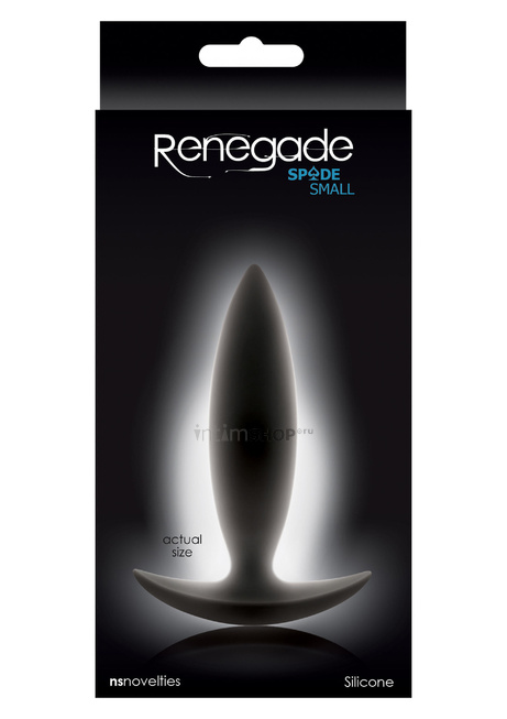 Анальная пробка NS Novelties Renegade Spade для ношения S, черная от IntimShop