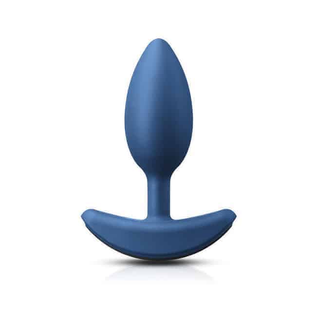 Анальная пробка утяжеленная Renegade-Heavyweight Plug-Medium-Blue с вибрацией