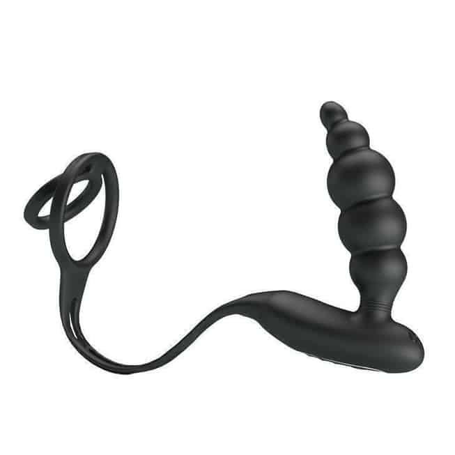 Эрекционное кольцо с подхватом мошонки Pretty Love Vibrating Penis Sleeve III с вибрацией