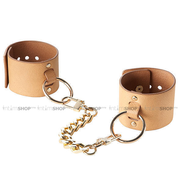 

Браслеты - наручники Bijoux Indiscrets Wide Cuffs, коричневые