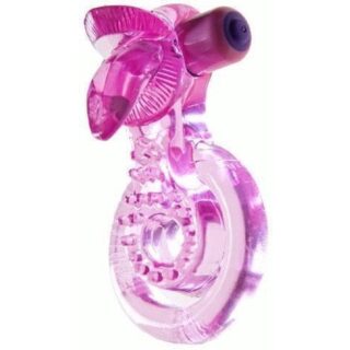 Эрекционное виброкольцо SexToy Язычок, розовое
