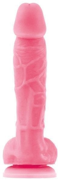 Фаллоимитатор NS Noveltis Firefly Pleasure 5", флуоресцентный, розовый