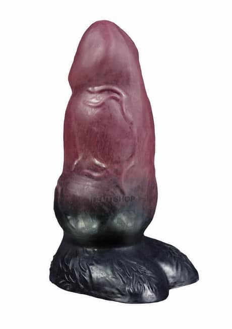 Фаллоимитатор EraSexa Оборотень Рэй M, 24.5 см, чёрно-бордовый