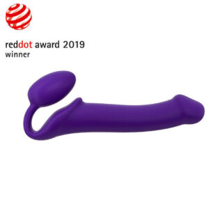 Гибкий страпон Strap-on-me Semi-Realistic, фиолетовый, L