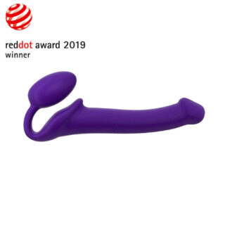 Гибкий страпон Strap-on-me Semi-Realistic, фиолетовый, M