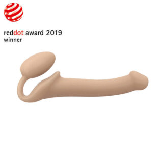 Гибкий страпон Strap-on-me Semi-Realistic, телесный, M
