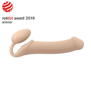 Гибкий страпон Strap-on-me Semi-Realistic, телесный, XL
