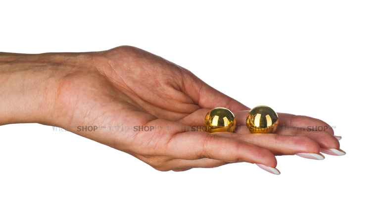 Массажные Шарики Pipedream FF Limited Edition Benwa Balls, золотистые от IntimShop