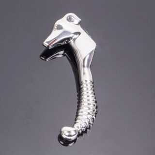 Металлический стимулятор простаты Prostate Stimulator with Dogface, серебристый