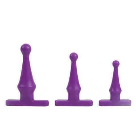 Набор анальных стимуляторов Topco Sales Climax Anal Tush Teaser Training Kit, фиолетовый