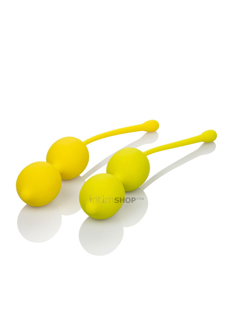 

Набор двойных вагинальных шариков California Exotic Novelties Kegel Training Set Lemon