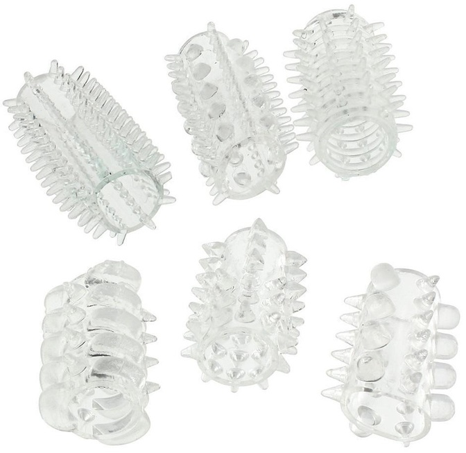 Набор эрекционных насадок Toy Joy Power Penis Sleeve Set, бесцветный