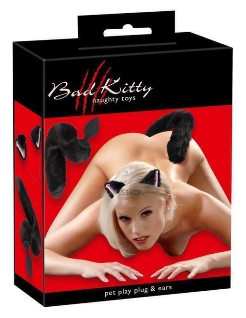 Набор игровой Bad Kitty Pet Play Plug & Ears от IntimShop