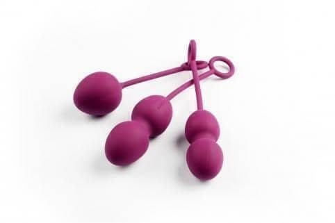 Вагинальные шарики с переменным центром тяжести Nova Balls, фиолетовый
