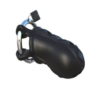 Пояс Верности Extreme Silicone Cock Blocker с закрытой головкой, чёрный
