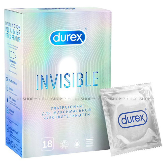 

Презервативы Durex Invisible ультратонкие, 18 шт