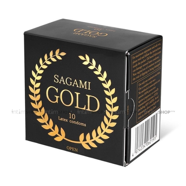 Презервативы латексные Sagami Gold №10 от IntimShop