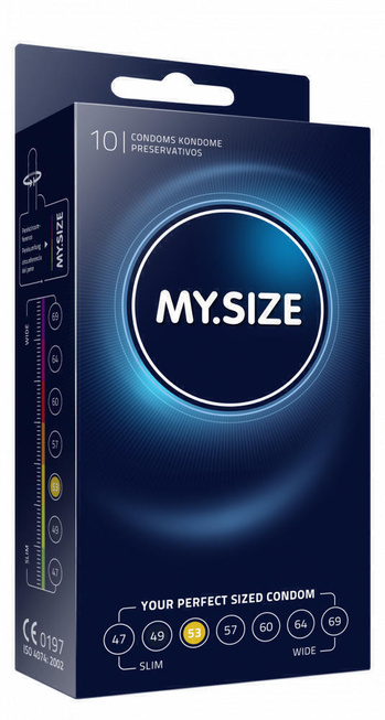 Презервативы MY.SIZE размер 53, 10 шт