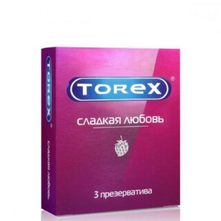 Презервативы со вкусом клубники "Сладкая любовь" Torex, 3 шт