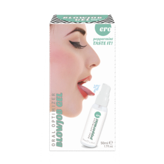 Съедобный гель Hot Gel optimizer для орального секса, с охлаждающим эффектом, со вкусом мяты, 50 мл