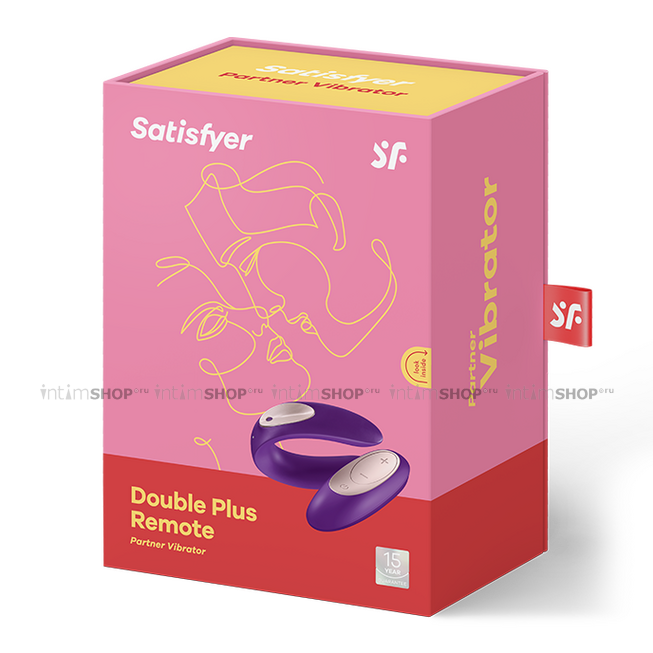 Стимулятор для пар Satisfyer Partner Plus Remote Couples Massager, фиолетовый от IntimShop