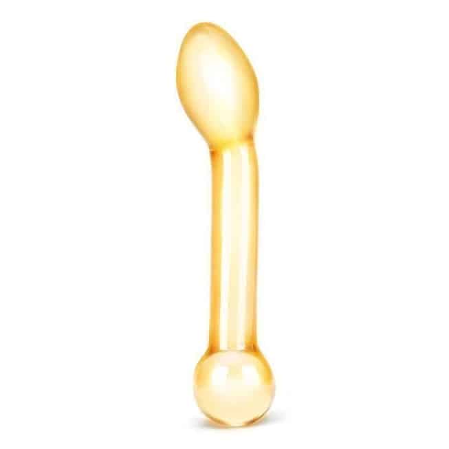 Стимулятор Простаты Glas Honey Dripper, шафрановый, до 17 см