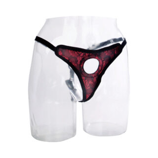 Трусики для страпона California Exotic Novelties Scandal Thong Harness, чёрный