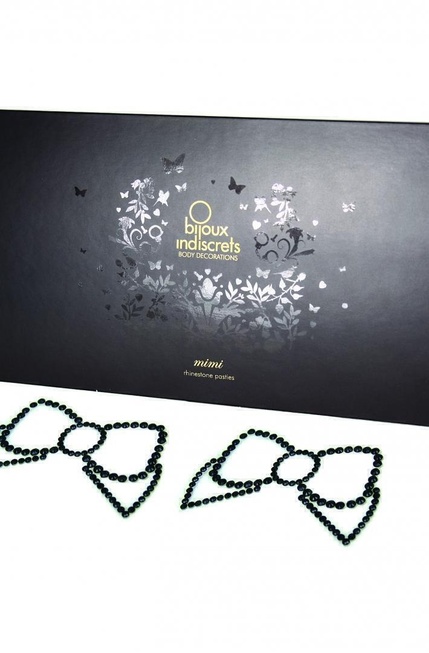 Украшение на грудь Bijoux Indiscrets Mimi Bow - Black