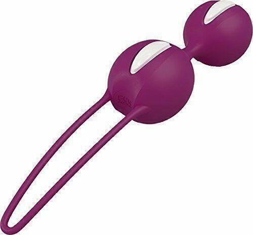Вагинальные шарики Fun Factory Smartballs Duo, цвет фиолетово-белый