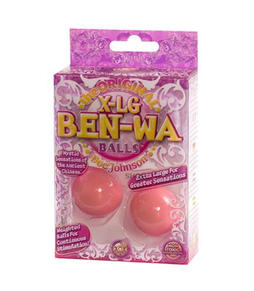 Вагинальные шарики Doc Johnson X-Large Ben Wa Balls, розовые от IntimShop